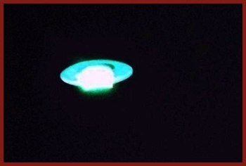 Green Disk Shaped Object