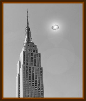 UFO Circles Empire State Building
