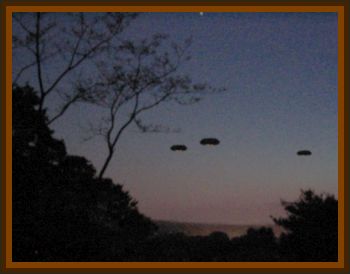 Three UFOs Photographed in Connecticut Forest