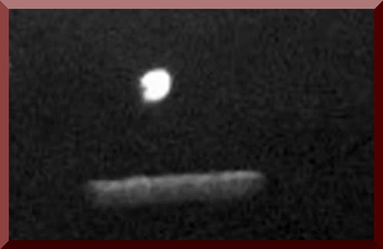 Cylinder UFO Followed By Disk UFO